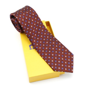 Venta al por mayor de China Corbatas <span class=keywords><strong>para</strong></span> hombre Regalo 100% Seda Tejido personalizado Geométrico Blanco Azul Floral Marrón Azul oscuro Corbatas chinas <span class=keywords><strong>para</strong></span> hombres - Product Image 5