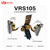 Moteur pas à pas VRS105 à double entraînement intégré, iris automatique Phi7.0-8.0mm 3.0-5V pour caméra de sécurité, moteurs pas à pas pour ouverture d'iris