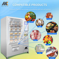 Distributeur automatique de sandwichs froids à 7 étages avec double verre trempé, prix de gros, OEM personnalisé