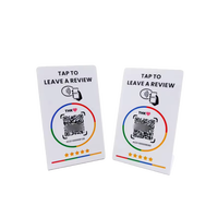 Carte de visite intelligente NFC étanche avec puce NTAG215 13,56 MHz pour contrôle d'accès, affichage de menu et codes QR sans contact