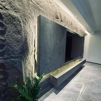 Panneaux muraux en pierre PU modernes, faux panneaux muraux en briques, installation facile, revêtement mural en polyuréthane 3D pour la décoration murale intérieure et extérieure