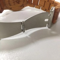 Jam Tangan Kayu Ceri Baja Rose Gold OEM Logo Kustom Buatan Tangan Gerakan Kuarsa Jepang Grosir