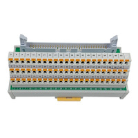 Shimede Bloc de bornes de distribution d'alimentation 64 canaux, type enfichable, interface de montage sur rail DIN, 1,5 mm/AWG16