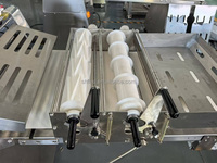 Laminoir et découpeur de pâte à croissant et feuilletée réversible, alimenté par batterie, pour pâte à donuts, boulangerie et maïs