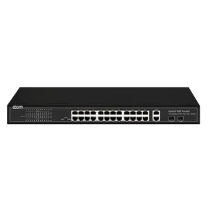factory 24 Port PoE Fast Ethernet Switch 24 Port PoE Switch with Gigabit COMBO Network Switch for IP Camera and wireless AP