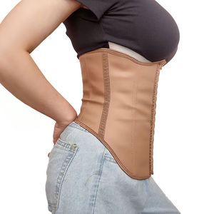 Ceinture amincissante en caoutchouc lisse et respirant pour femme, avec 11 baleines en acier, maintien ferme, en latex, et dos court, vente en gros - Product Image 1