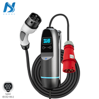 KHONS 22kw 11kw Vente en gros CHARGEUR EV PORTABLE 5 COMMUTATION DE COURANT chargeur de voiture électrique pour véhicule électrique