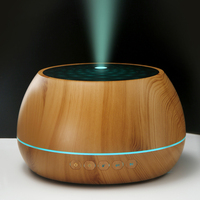 Diffuseur d'huiles essentielles LED 1000 ml avec télécommande, humidificateur ionique et veilleuse pour chambres d'hôtel