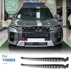 2 uds. Pedal de paso lateral de aluminio fijo, estribo Nerf <span class=keywords><strong>Bar</strong></span> compatible con Sangyong <span class=keywords><strong>Torres</strong></span> 2023 2024 - Product Image 2