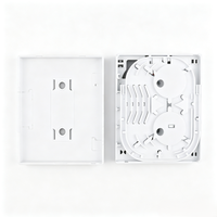 Boîtier de terminaison fibre optique de bureau 4 cœurs, boîte de distribution fibre optique FTTH 4 ports avec adaptateurs SC/LC/ST/FC et pigtails.