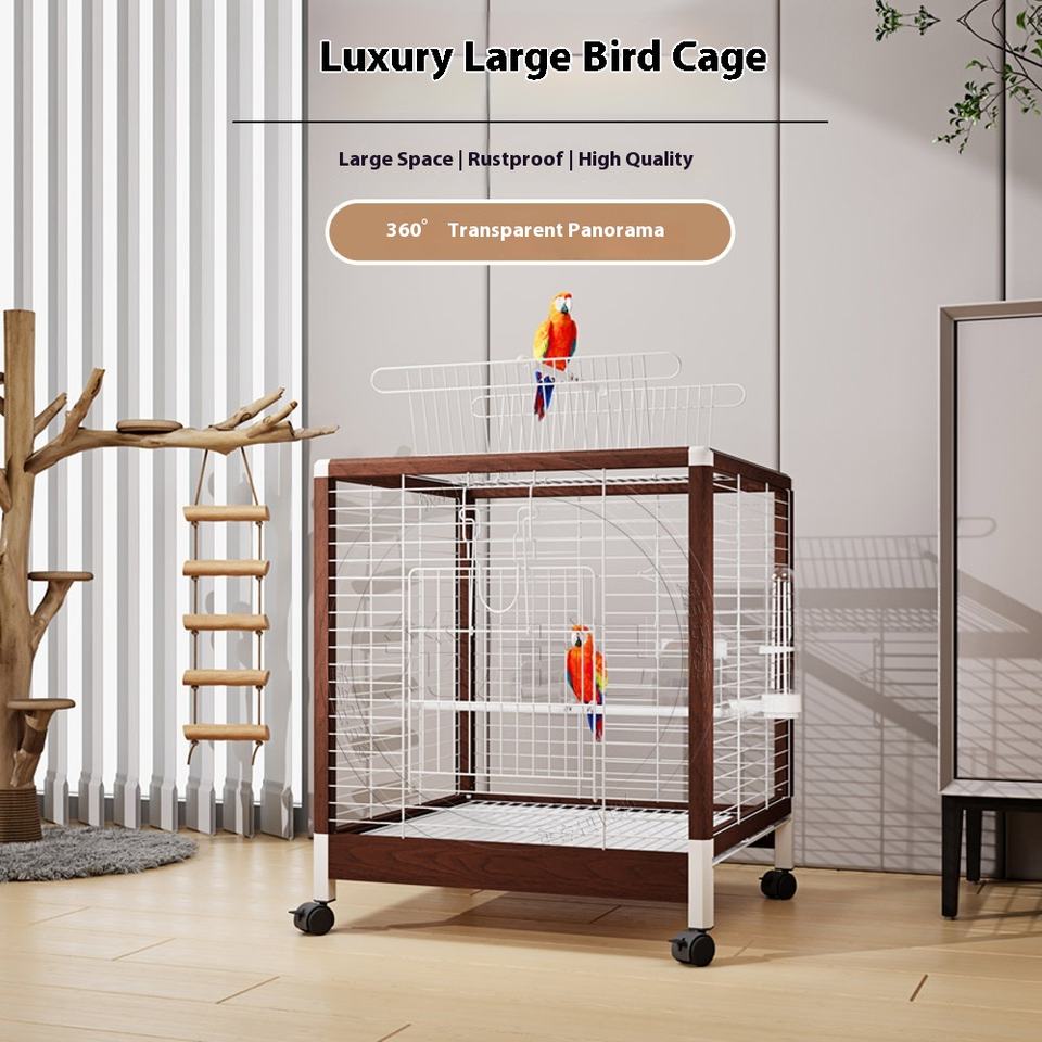 Xuanfeng Medium Luxury Birdcage - Eco-Friendly & Stylish - Macaw Parrot Bird Cage Eco-Friendly