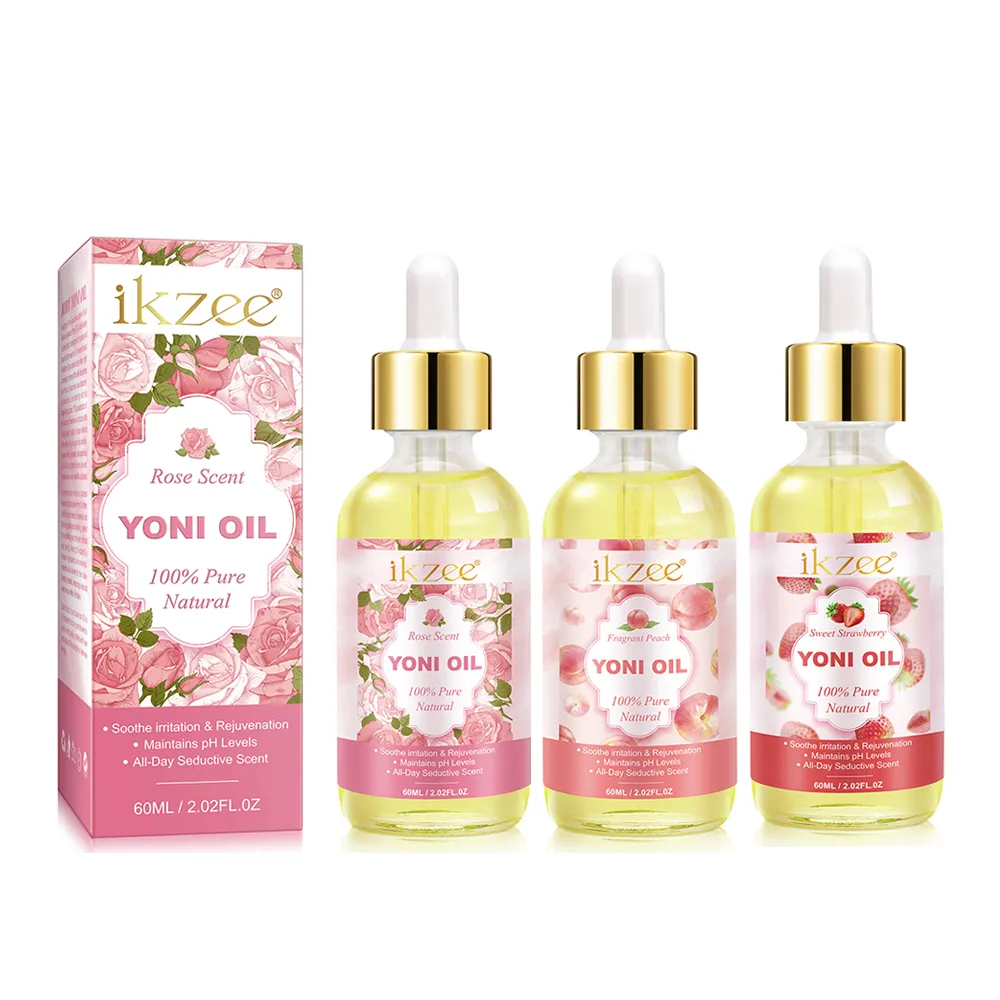 Penjualan terlaris grosir murni alami feminim menghilangkan bau Yoni minyak sepanjang hari aroma menggoda intim deodoran Yoni minyak pijat