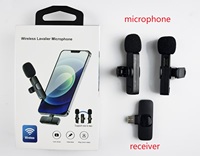 Microphone cravate sans fil 2N52 Mini à réduction de bruit pour diffusion en direct, microphone K9 Usbc pour podcast, téléphone pour iPhone et téléphone Android