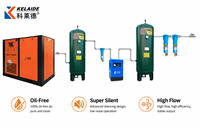 Sistema de Compresor de Aire de Tornillo Rotativo Estacionario de 100HP 75KW, Refrigerado por Aire, Accionamiento Directo, 380V, Unidad de Suministro de Aire de Alta Resistencia