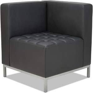 Sofá Seccional Esquinero Serie Alera QUB, 26 3/8 X 26 3/8 X 30 1/2, Negro, Juego de Sala de Estar - Product Image 1