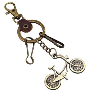 سلاسل مفاتيح معدنية كلاسيكية ترويجية معدنية على شكل دراجة هدايا إبداعية بطابع شخصي مرح وصغير بسعر الجملة