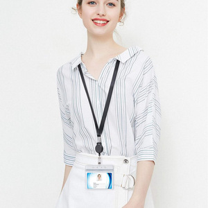 Lanière personnalisée en polyester avec logo imprimé par sublimation, porte-<span class=keywords><strong>badge</strong></span> et porte-téléphone, avec enrouleur de <span class=keywords><strong>badge</strong></span>, vente en gros - Product Image 2