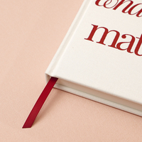 Cuaderno de Notas con Logotipo Personalizado, Escriba lo que Importa, Agenda Alemana de Prioridades, Tapa Dura de Lino