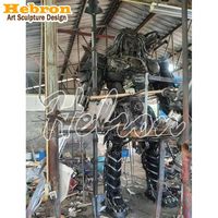 Özelleştirilmiş Büyük Açık Alan Robot/Transformer Serisi Optimus Prime Reçine/Fiberglas Heykeli