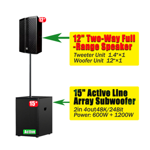 Professional Audio WVF12 Full Range <strong>12</strong> Inch Active Speaker System High Quality Pro Sound for Cheap - Product Image 4