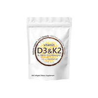 Gélules Molles de Vitamine D3+K2 à Marque Blanche OEM/ODM – Complexe qui Renforce l'Immunité – Suppléments Vitaminiques 10000 UI D3 + 200 µg K2 pour les Os et les Articulations