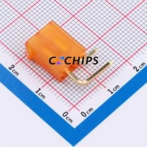 DLL-5569-2AW-GOLD-OR Wire-to-Board Pin Header Bent Lead Through Hole,P=4.2mm Connector 2x1P 4.2mm Right Angle Insert 2P - Product Image 2