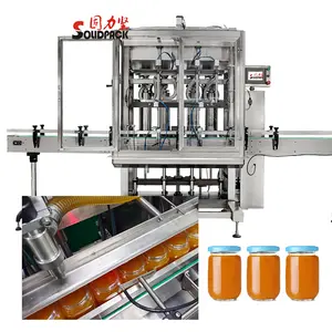 Solidpack 10 têtes ligne de remplissage automatique de bouteilles de vin/alcool/verre/machine d'embouteillage