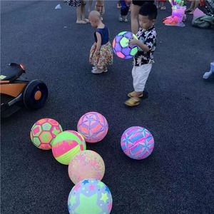 Outdoor Glowing in the Dark Light up Inflatable <b>Led</b> Luminous Sports Beach <b>Balls</b> Pvc Toy for Children Wholesale - Product Image 2