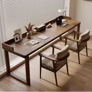 Escritorio Doble de Madera Maciza de 180 cm, Estilo Moderno, para Oficina en Casa, Estudio, Escritorio para Computadora - Product Image 1