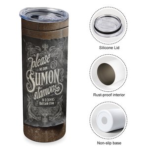 Gobelet isotherme personnalisable en acier inoxydable de 20 oz, prêt pour la sublimation, tasse de voiture droite isolée sous vide - Product Image 2
