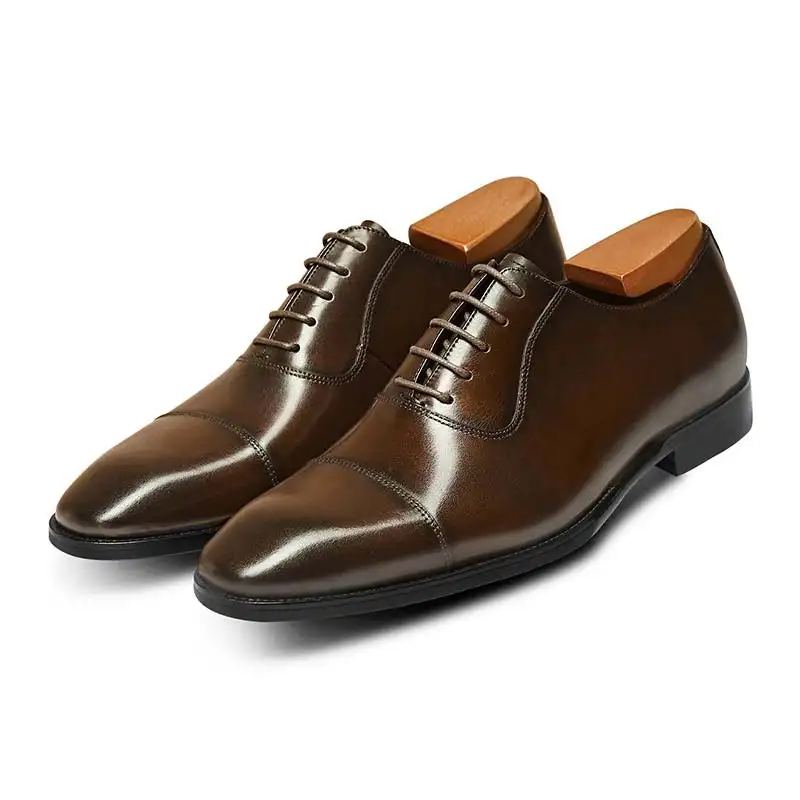 Shoes manufacturing company men's dress leather shoes business formal European big foot casual shoes men