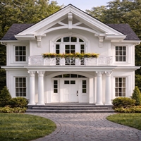 Colonne corinthienne décorative en GRC sur mesure, imperméable et résistante à l'humidité, design européen pour hôtel, porche, villa