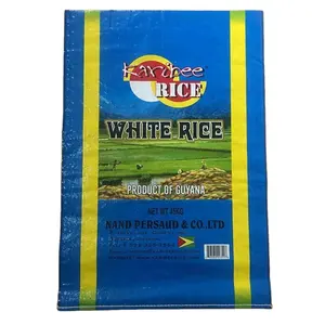 도매 5kg 10kg 15kg 25kg 50kg 쌀 포장 자루 basmati 쌀 밥 적층 pp 짠 가방