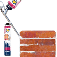 GORVIA ITEM-Z Mastic en mousse PU pour maçonnerie, remplisseur de joints en polyuréthane, adhésif résistant aux intempéries pour joints de maçonnerie et isolation