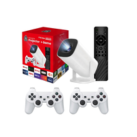 Projecteur de jeu combiné F300ZP à succès, projecteur intelligent pour la maison X30Max avec deux manettes de jeu et hôte WIFI BT Proyector