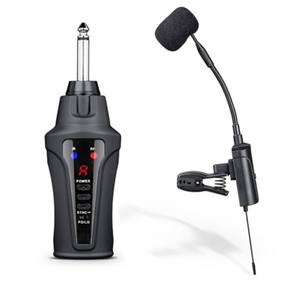 Instrumento de saxofón inalámbrico, sistema de micrófono de condensador UHF recargable profesional, Mejor Micrófono de saxofón con clip para la venta - Product Image 1