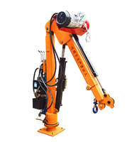 Grue mobile entièrement électrique 12V 24V 48V 220V avec télécommande 1T 2T