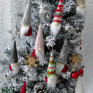 Adornos Navideños de Gnomo de Peluche, Decoraciones Colgantes de Navidad, Sombrero de Gnomo, Peluche Tomtees, Adornos Escandinavos con Barba de Santa - Product Image 5