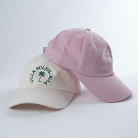 Gorra de Papá de Color Blanco Personalizable de Yukaihe, Gorras de Papá con Bordado de Letras Planas, Nuevo Diseño, Gorra de Papá de Tela de Algodón
