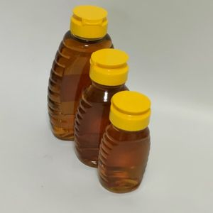 10 Pack 8 oz <strong>Bear</strong> <strong>Honey</strong> Bottle Plastic Squeeze Jar with Flip-Top Lid for Juice Tea Coffee Pump Sprayer Sealed Container - Product Image 2