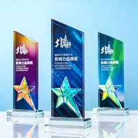 Trophée personnalisé en acrylique cristal iceberg, gravure laser, impression UV, logo personnalisé, tendance mode pour récompenses d'entreprise, cadeaux d'affaires