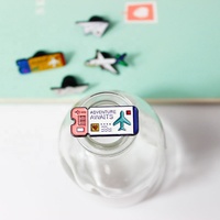 Mini avion délicat émail broche belle personnalisé en alliage de zinc badge mode nickelé épinglette