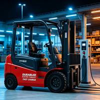 Chariot élévateur électrique DURABLER pour entrepôt de meubles, manutention de palettes légères - Chariot élévateur à contrepoids compact à batterie, facile à utiliser