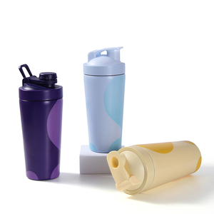 Customized 500ml 750ml 24oz New Design <strong>Cheap</strong> Stainless Steel Sports Gym <strong>Protein</strong> Shaker Cup Bottle With Logo Printing for Adults - Product Image 3