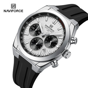 Naviforce 8080 nhãn hiệu riêng xem kim loại trường hợp cổ tay Xem màu đen độc đáo <span class=keywords><strong>Chronograph</strong></span> người đàn ông xem các nhà sản xuất tại Trung Quốc - Product Image 6