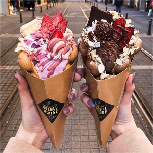 Caja de Papel para Churros, Waffles y Pasteles en Forma de Cono, Personalizable, de Grado Alimenticio - Product Image 2