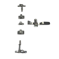 Kit de serrure de barre de porte de remorque zingué assemblage de serrure de barre de porte latérale de conteneur de cargaison