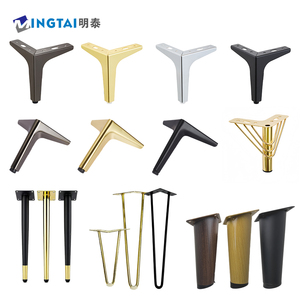 Gambe per Mobili Moderne a Triangolo in Ferro Dorato, Gambe per Divano per Soggiorno, Hotel, Camera da Letto, Dimensioni Personalizzabili, Gambe per Armadietti - Product Image 3