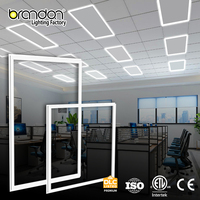 Fabrication de panneaux lumineux LED plats à montage en surface, hyper-minimalistes, sans cadre, avec température de couleur personnalisée