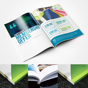 Tùy chỉnh yên khâu giấy nghệ thuật Bìa mềm bù đắp in danh mục sản phẩm Tạp Chí Brochure tập tài liệu - Product Image 4